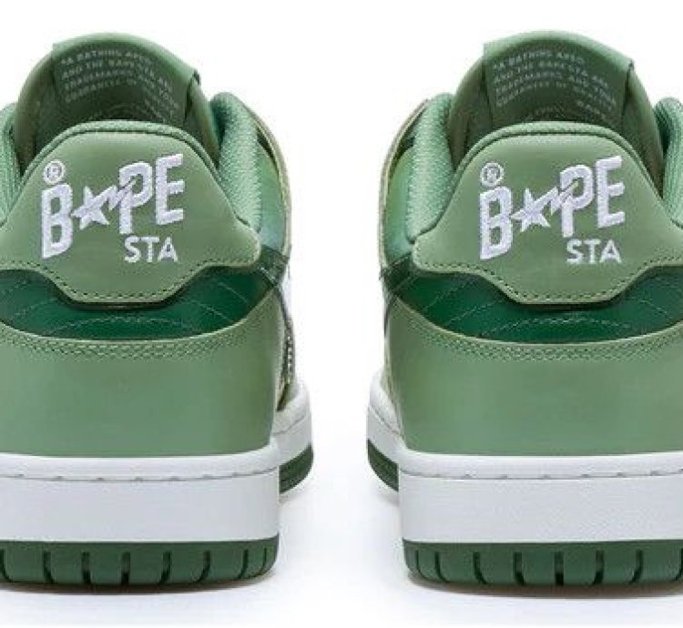 BAPE SK8 STA 5 GREEN SIZE 7