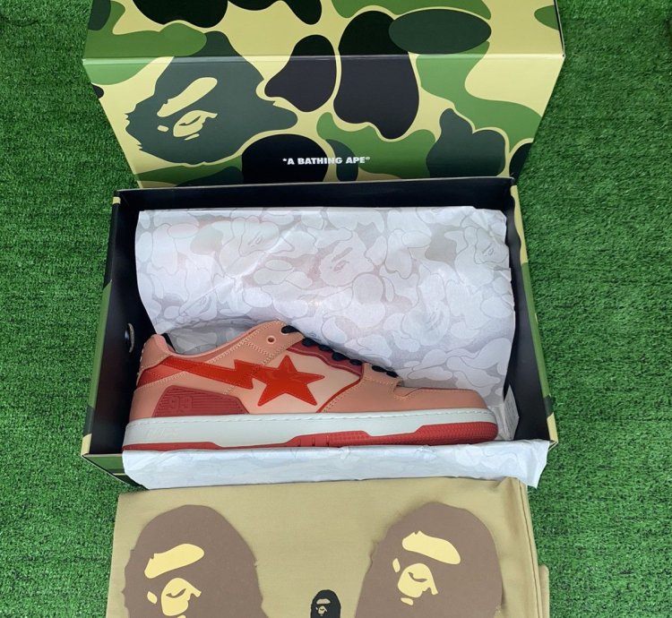 BAPE SK8 STA 5 ORANGE SIZE 12