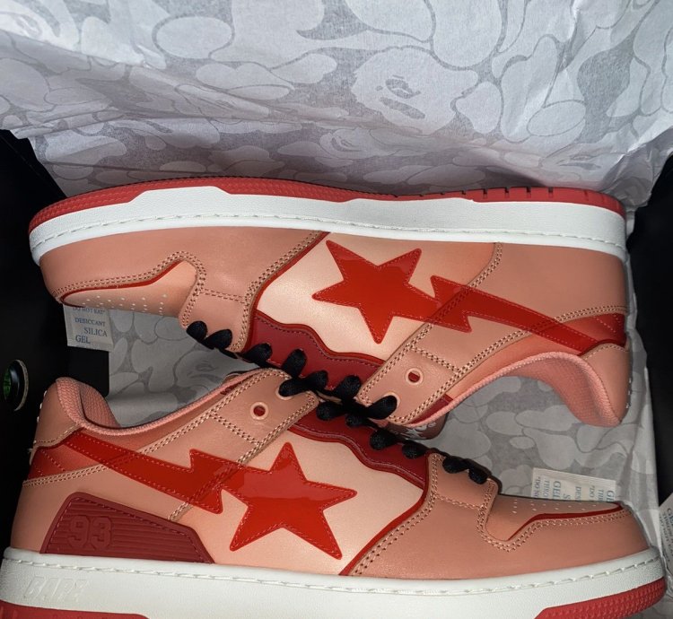 BAPE SK8 STA 5 ORANGE SIZE 12
