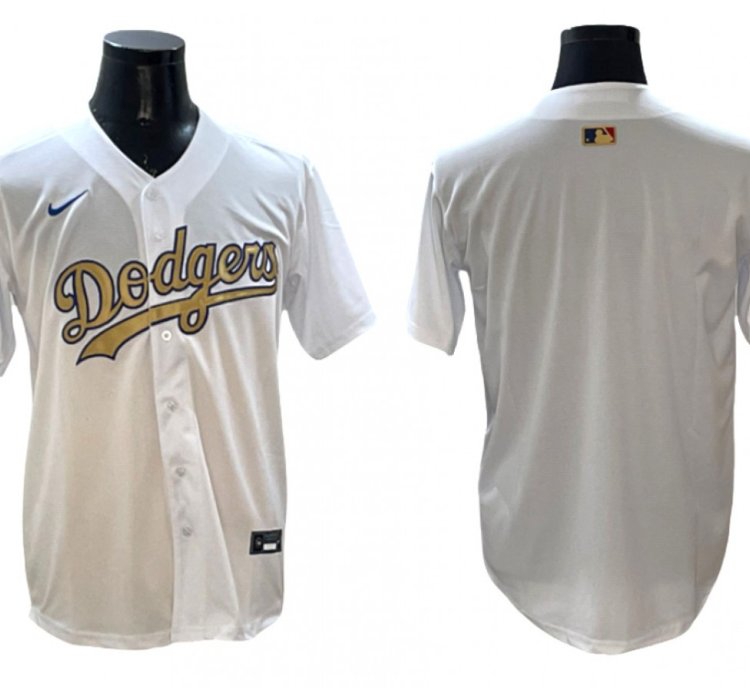 Los Angeles Dodgers White 2025 Gold Collection Limited Jersey