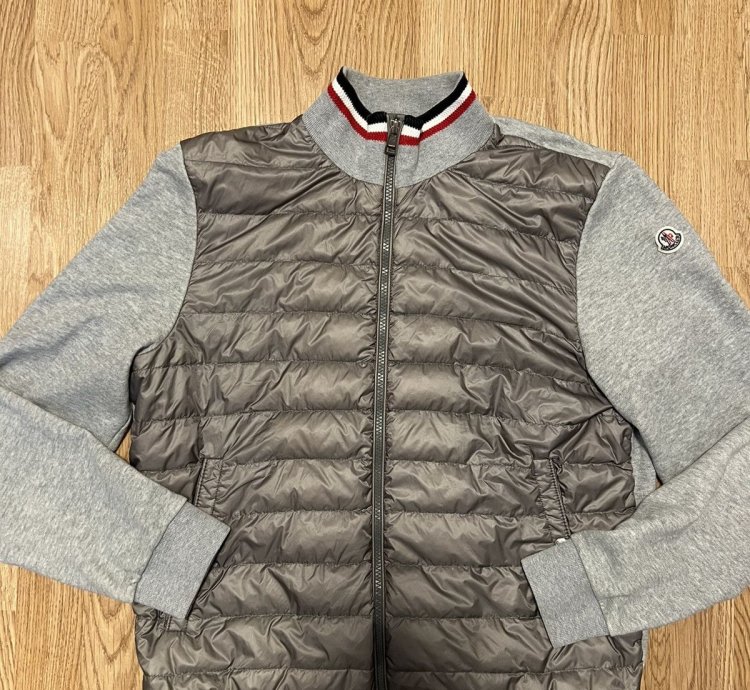 Moncler grey cardigan jacket
