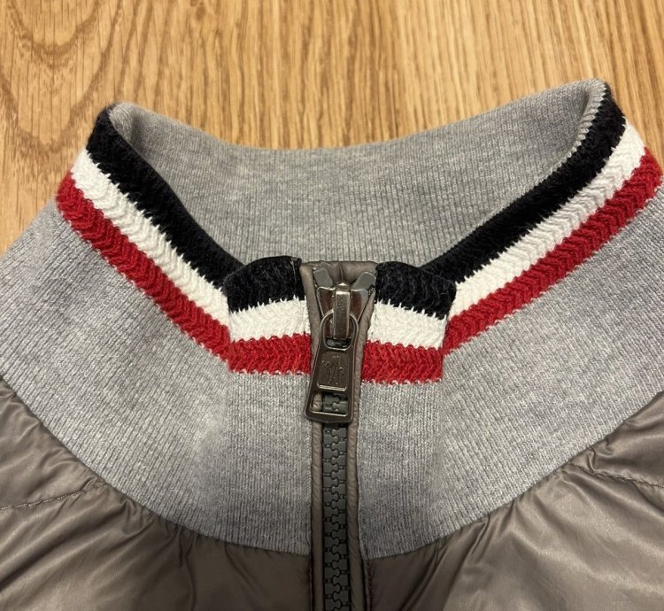 Moncler grey cardigan jacket
