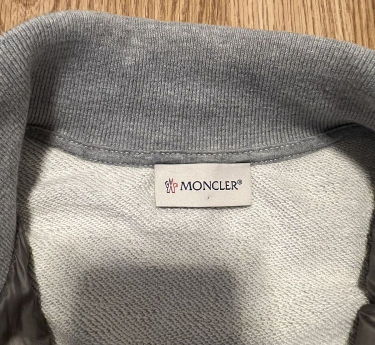 Moncler grey cardigan jacket