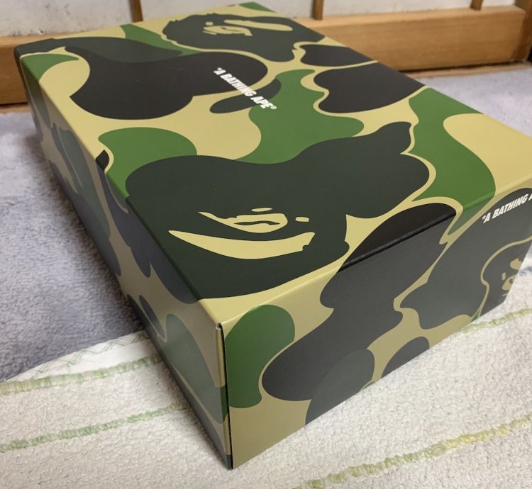 BAPE SK8 STA US10 Black White ABC green Sneakers DS bapesta