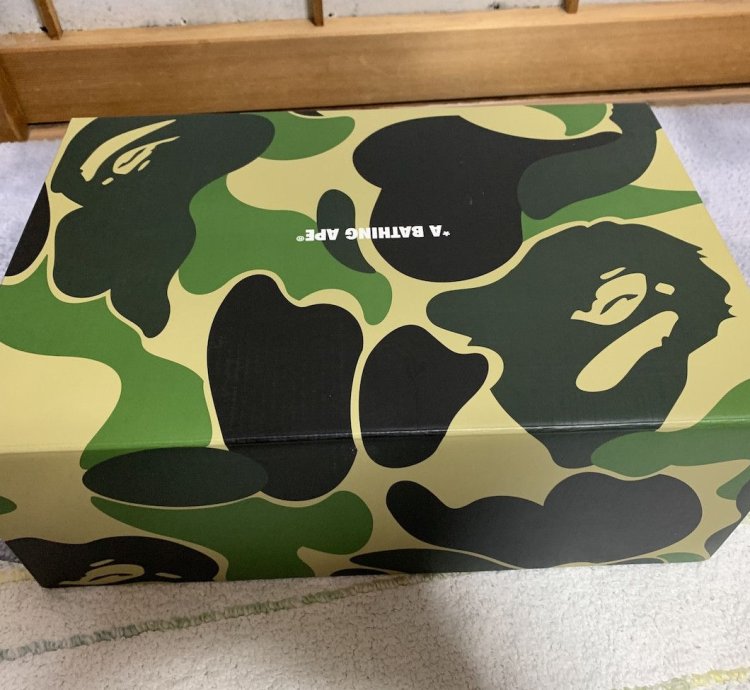 BAPE SK8 STA US10 Black White ABC green Sneakers DS bapesta