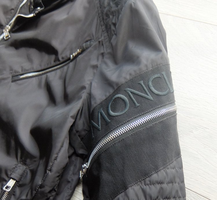 Moncler Jacket 3 black jaur logo light