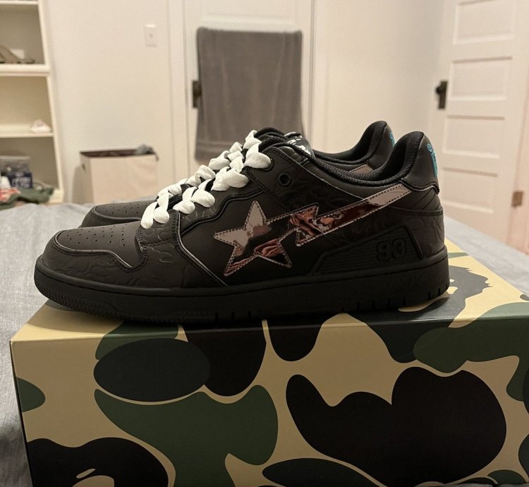 Bape Sk8sta Black Silver