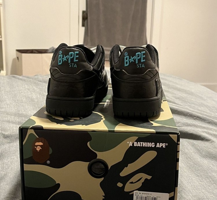 Bape Sk8sta Black Silver