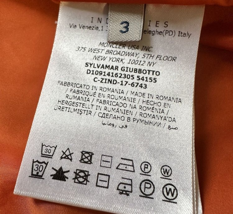 Moncler Jacket Orange