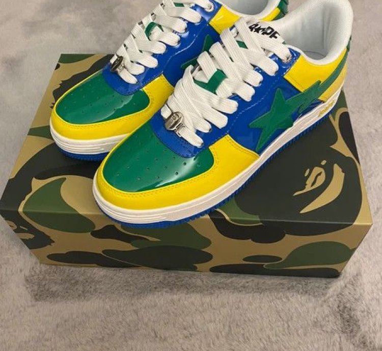 BAPE STA 1 BRAZIL JAMAICA GREEN BLUE YELLOW SIZE 11
