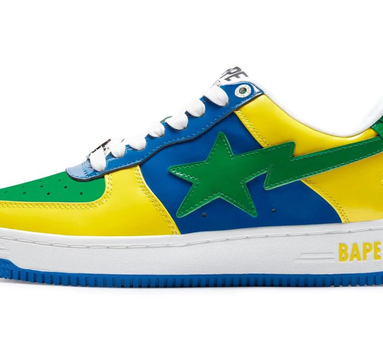 BAPE STA 1 BRAZIL JAMAICA GREEN BLUE YELLOW SIZE 11