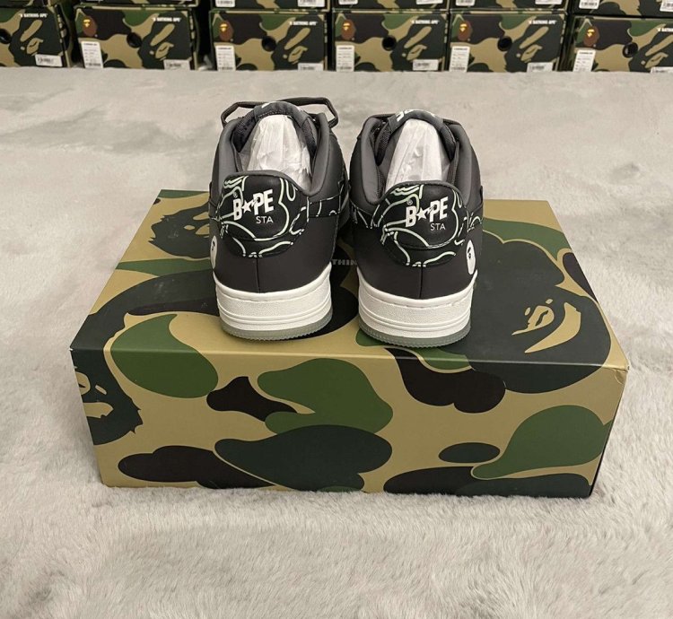 BAPE STA 1 LINE CAMO CHARCOAL SIZE 11