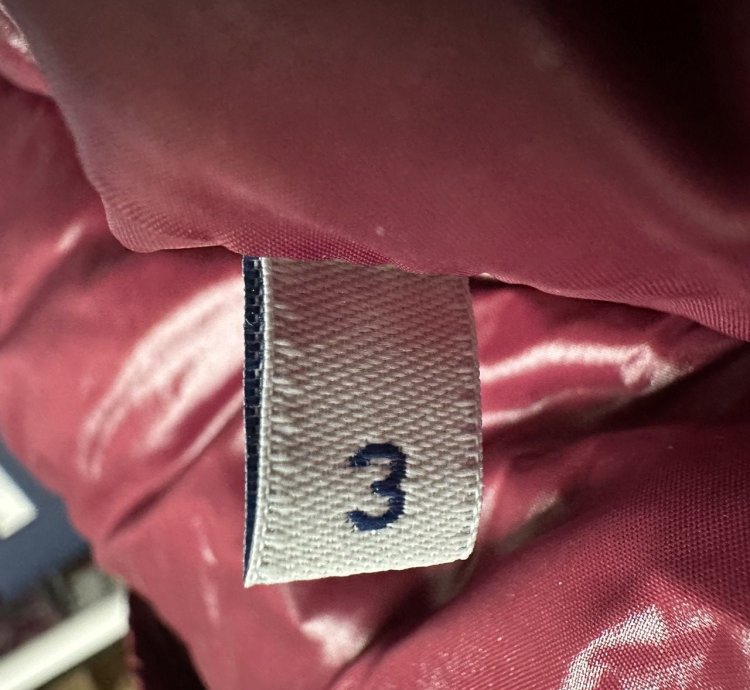 Moncler lunetiere mens puffer jacket size 3 Large Burgundy