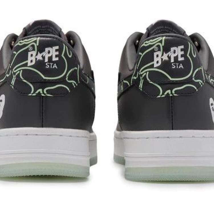 BAPE STA 1 LINE CAMO CHARCOAL SIZE 8