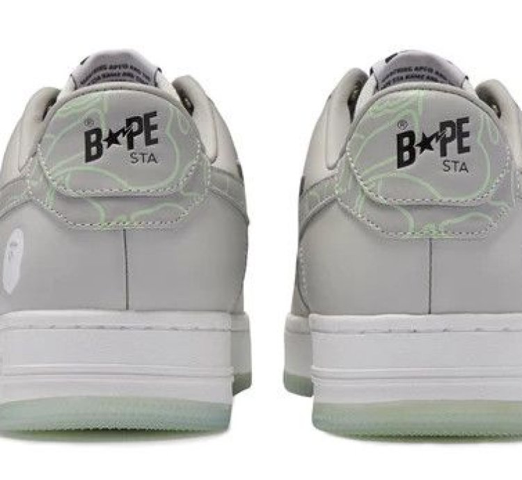 BAPE STA 1 LINE CAMO GRAY SIZE 11