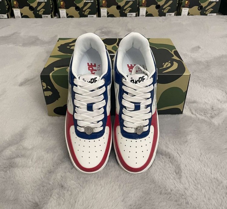 BAPE STA 1 USA FRANCE RED WHITE BLUE SIZE 11