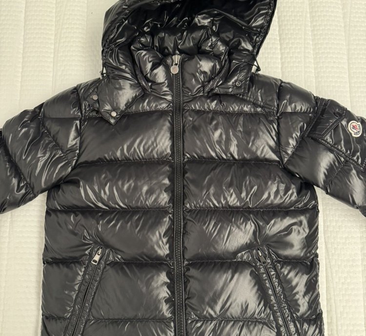 Moncler maya black puffer jacket