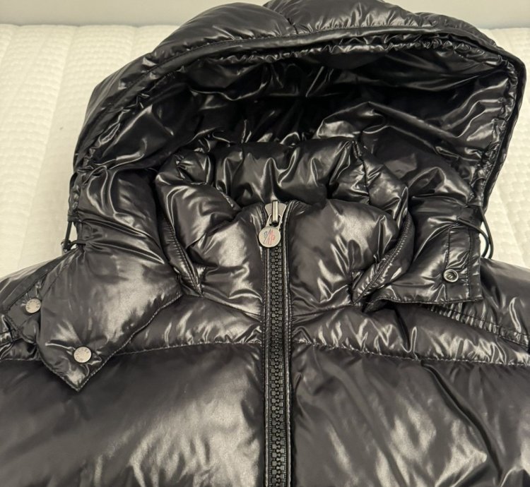 Moncler maya black puffer jacket
