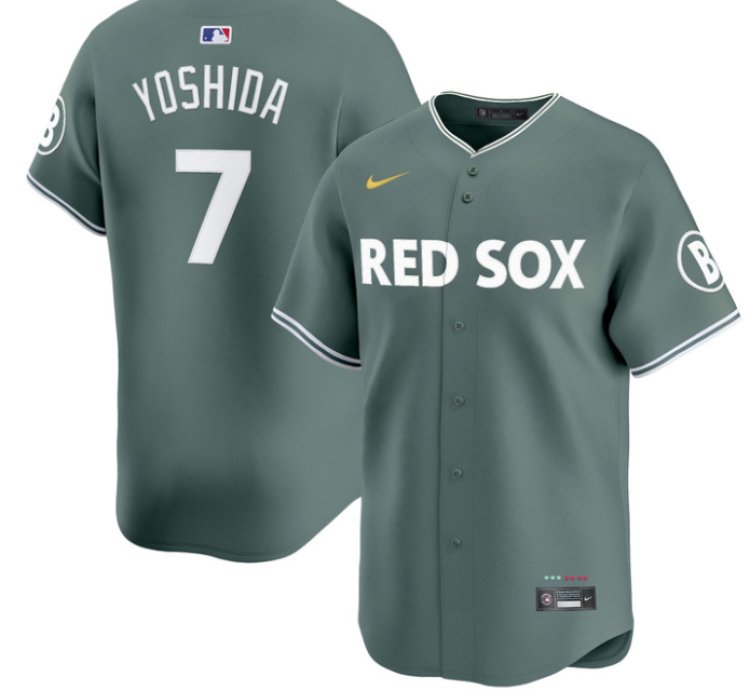 Masataka Yoshida Jersey #7 Boston Red Sox 2025 City Connect Vapor Premier Limited Stitched Green