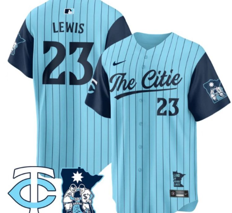 Royce Lewis Jersey #23 Minnesota Twins 2025 City Connect Concept Stitched Blue