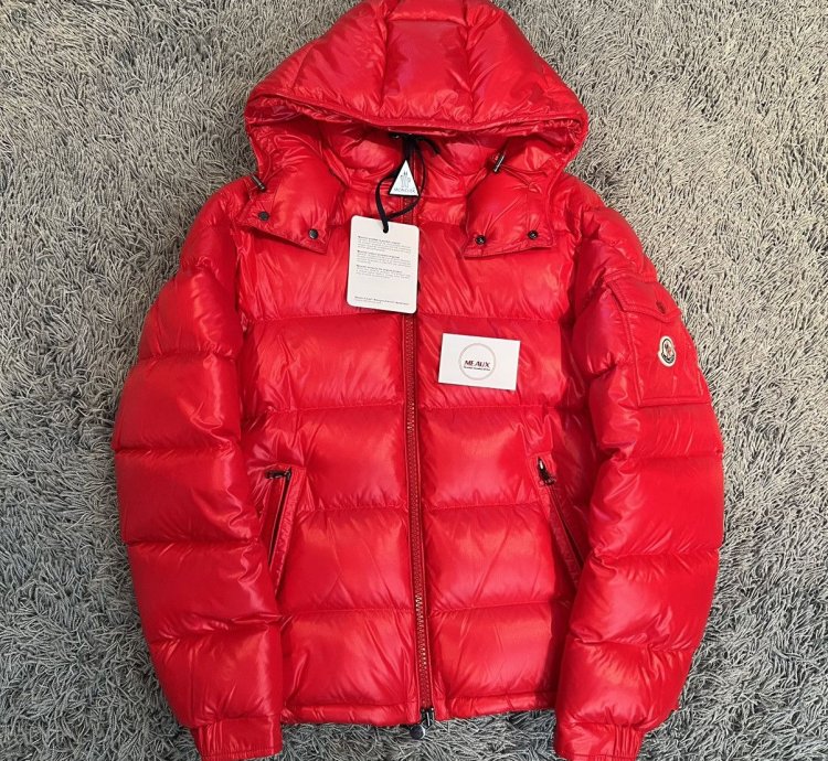 Moncler MAYA jacket red drake logo 2 montgenevre gui tib
