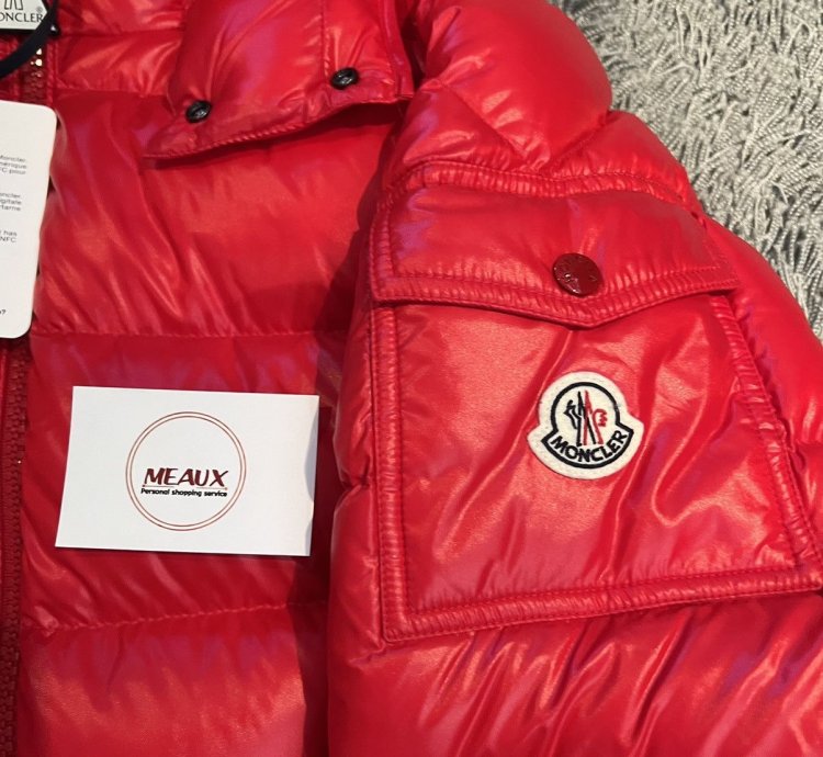 Moncler MAYA jacket red drake logo 2 montgenevre gui tib