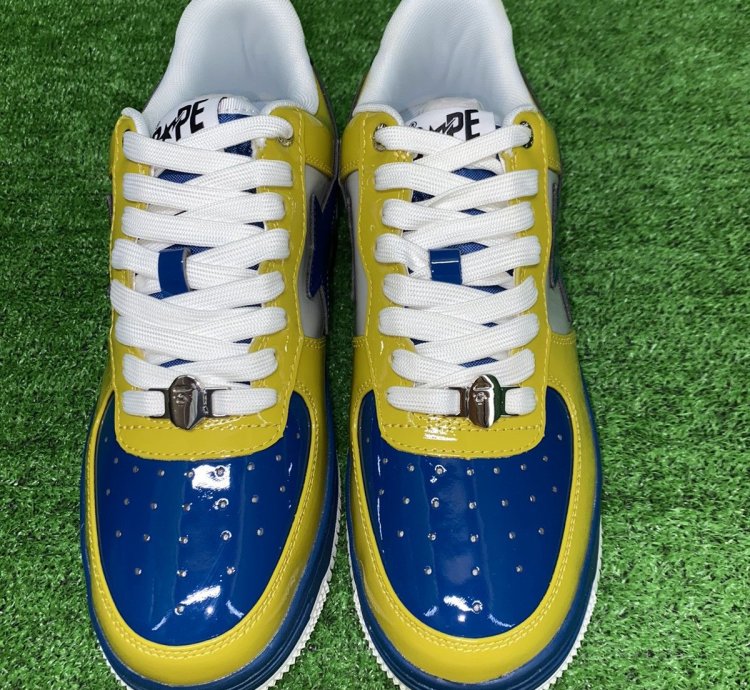 BAPE STA 2 YELLOW BLUE SIZE 13