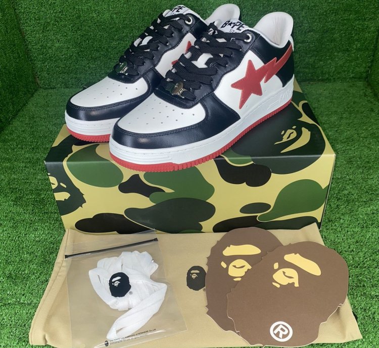 BAPE STA 3 BLACK RED SIZE 9