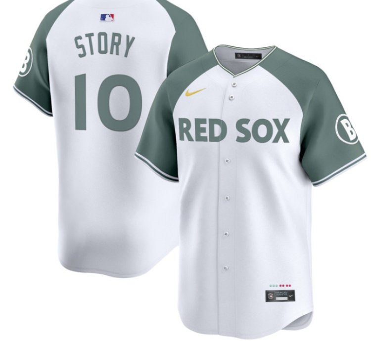 Trevor Story Jersey #10 Boston Red Sox 2025 City Connect Vapor Premier Limited Stitched Alternate