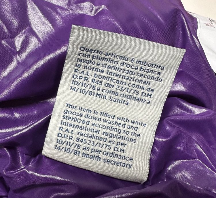 Moncler Maya mens puffer jacket Purple size 6 2XL 3XL XXL