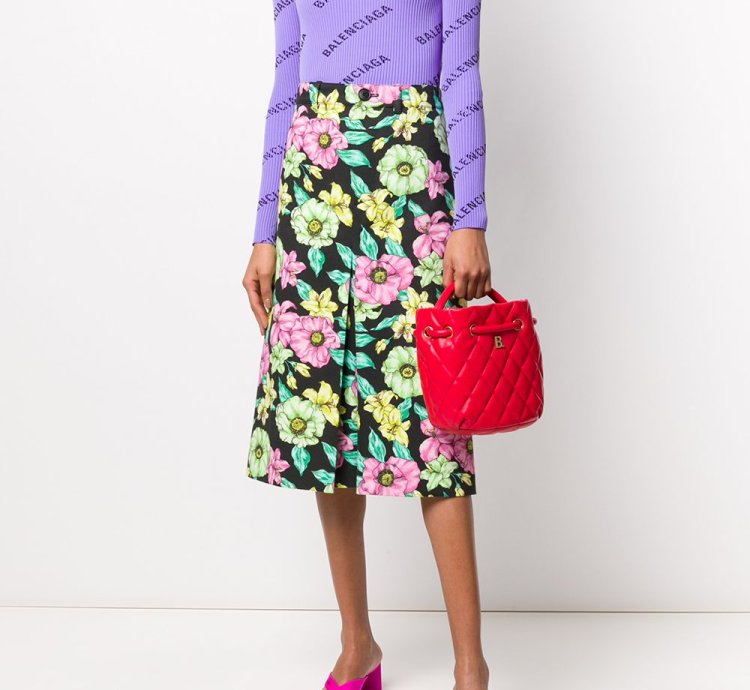 Balenciaga Small B Quilted Bucket Bag