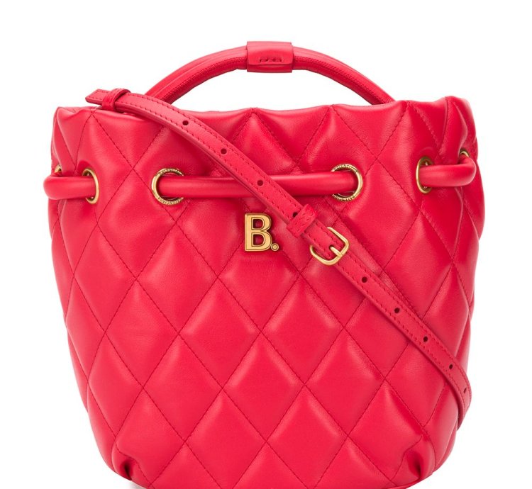 Balenciaga Small B Quilted Bucket Bag
