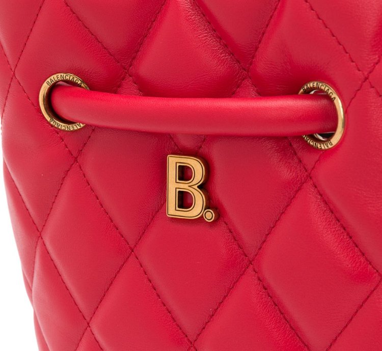 Balenciaga Small B Quilted Bucket Bag