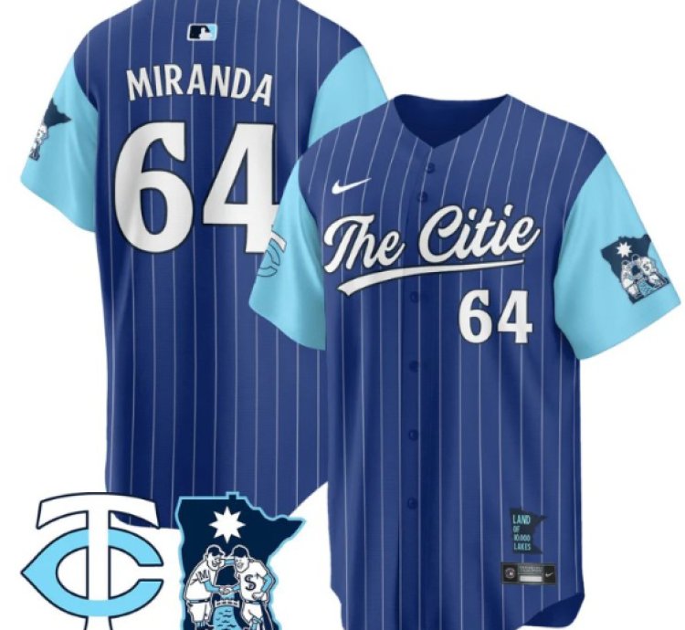 Jose Miranda Jersey #64 Minnesota Twins 2025 City Connect Concept Stitched Royal