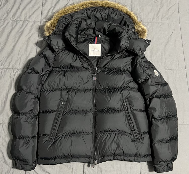 Moncler Mayaf Down Puffer Jacket Size 3 Black