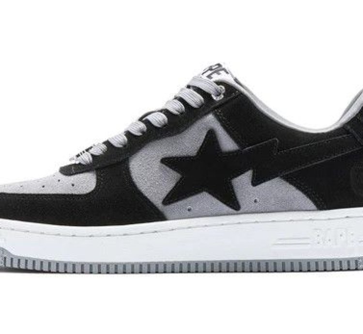 BAPE STA 3 SUEDE BLACK SIZE 9