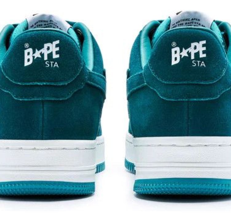 BAPE STA 3 SUEDE GREEN SIZE 12