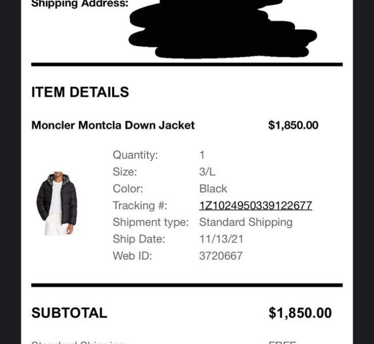 Moncler Montcla Down Jacket