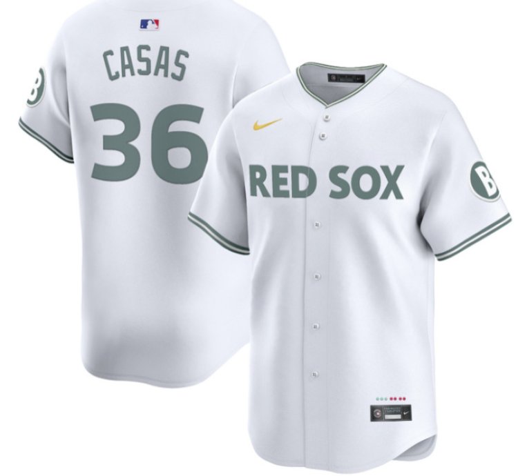 Triston Casas Jersey #36 Boston Red Sox 2025 City Connect Vapor Premier Limited Stitched White