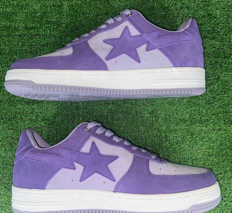 BAPE STA 3 SUEDE PURPLE SIZE 9 5