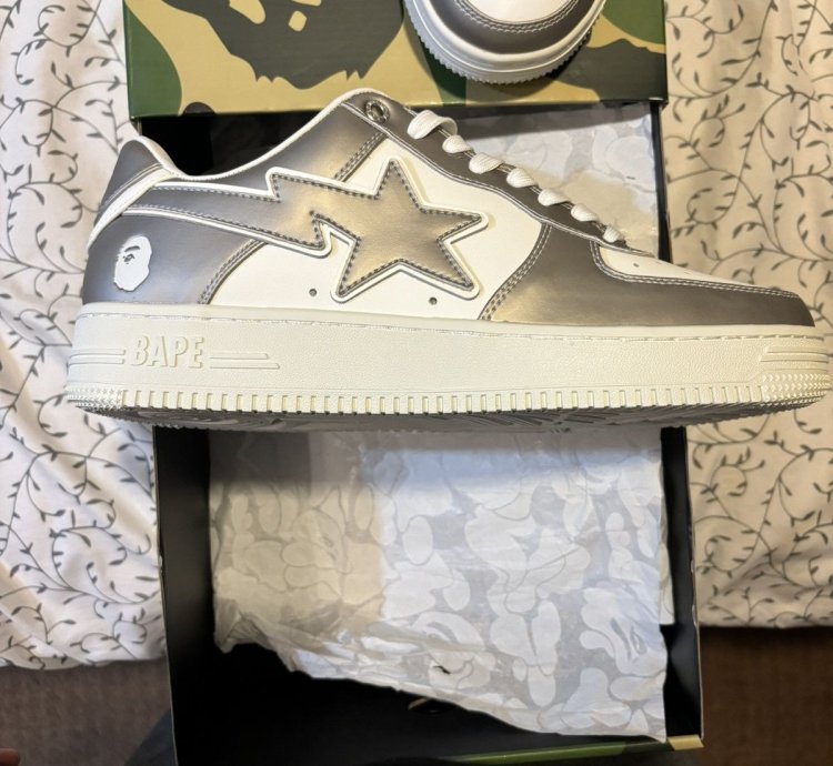 Bape Sta 4 Silver Grey