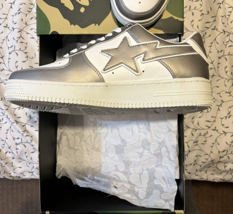 Bape Sta 4 Silver Grey