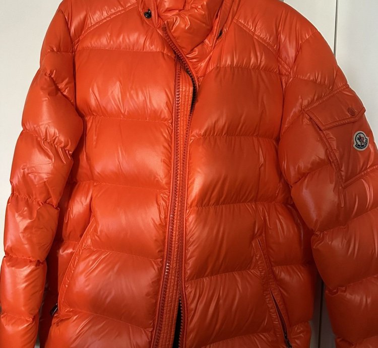 Moncler Orange Maya Winter Jacket Size Xlarge 4