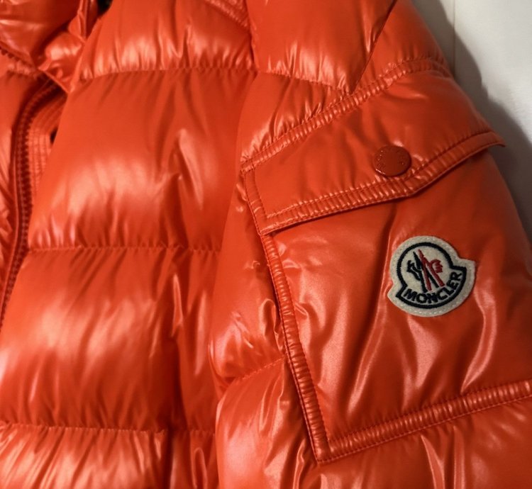 Moncler Orange Maya Winter Jacket Size Xlarge 4