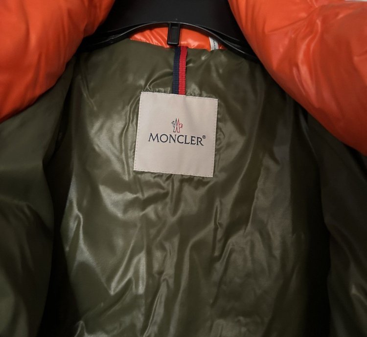 Moncler Orange Maya Winter Jacket Size Xlarge 4