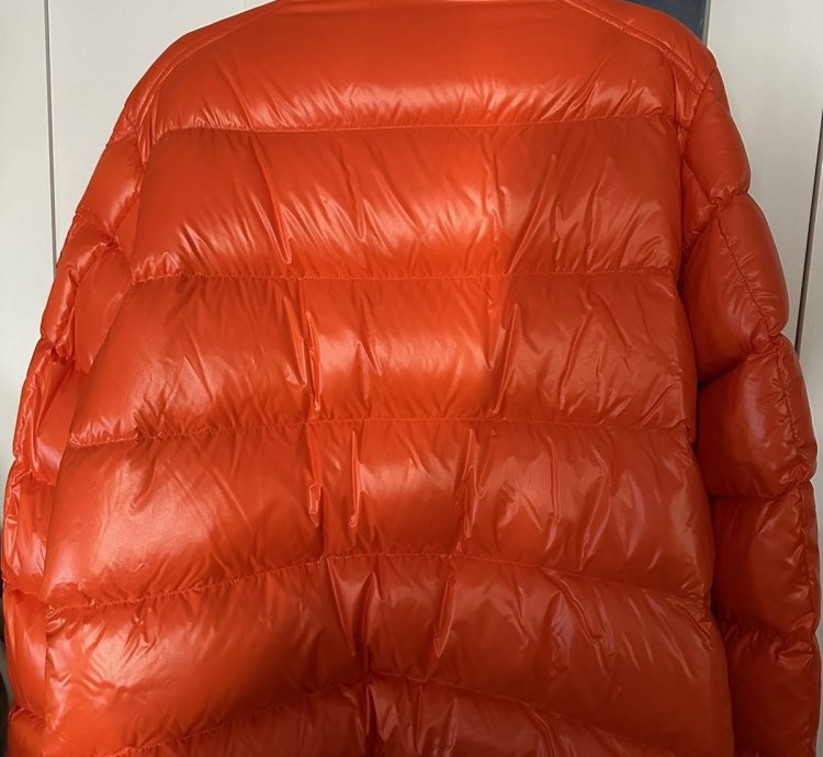 Moncler Orange Maya Winter Jacket Size Xlarge 4