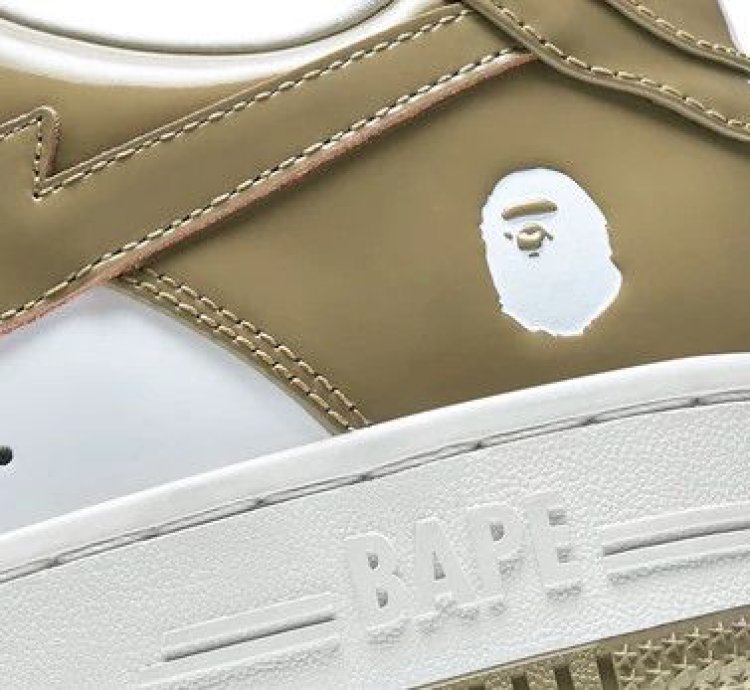 Bape Sta 6 Patent Beige Size 11