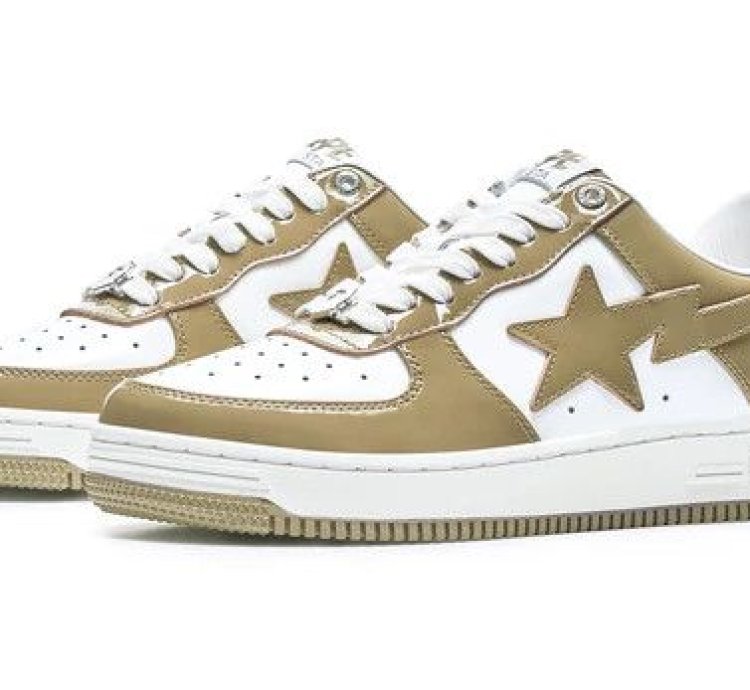 Bape Sta 6 Patent Beige Size 11