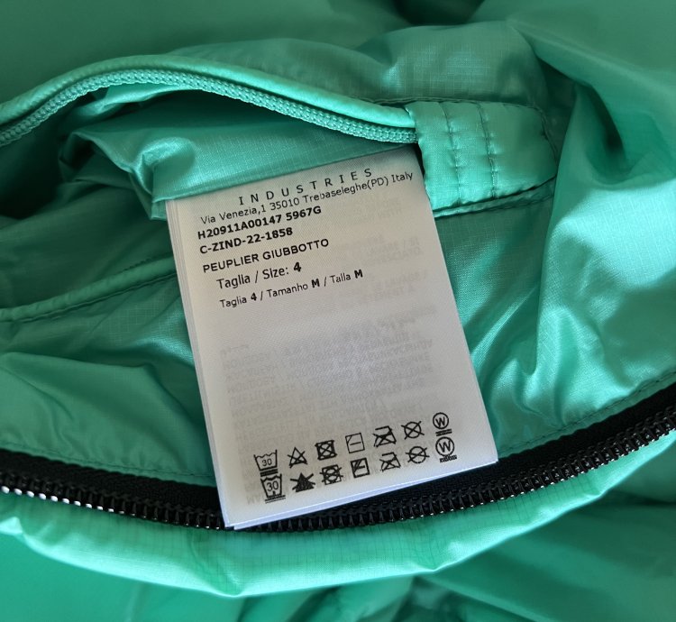 Moncler Peuplier Puffer Jacket In Teal Green