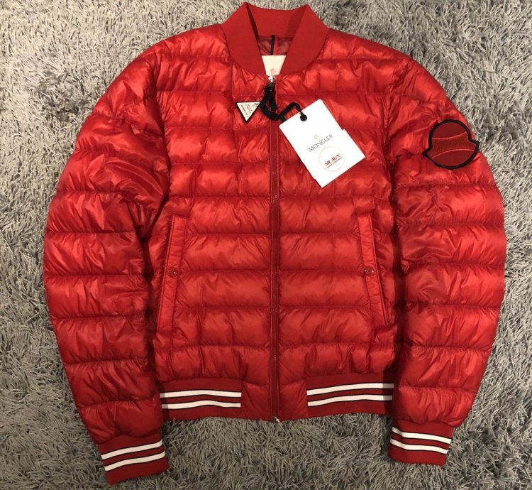 Moncler Red Robert Jacket Bomber Puffer Maya Montgenevre 3
